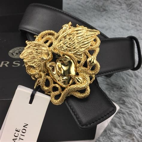 versace women's medusa belt|Versace Medusa snake wings belt.